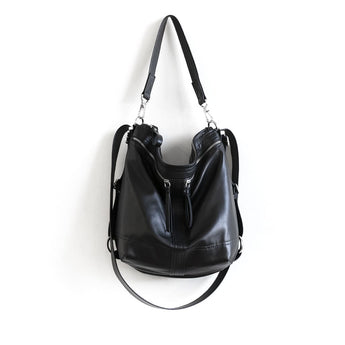 VTG330 | Michele | Vintage Hoop Hobo Double Zip - Medium