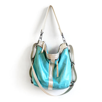 VTG052 | Michele | Vintage Hoop Hobo Double Zip - Medium