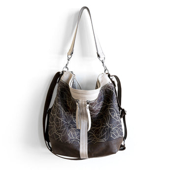 VTG162 | Michele | Vintage Hoop Hobo Double Zip - Medium