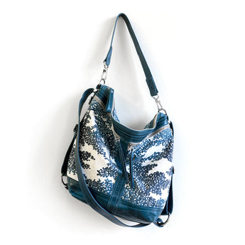 VTG074 | Michele | Vintage Hoop Hobo Double Zip - Medium