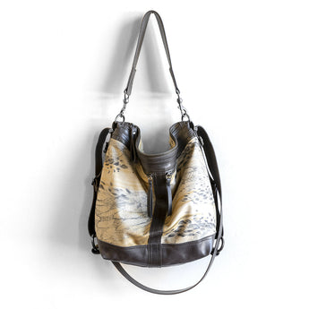 VTG138 | Michele | Vintage Hoop Hobo Double Zip - Medium