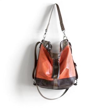 VTG253 | Michelle | Vintage Hoop Hobo Double Zip - Medium