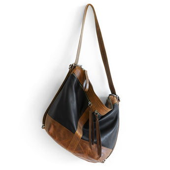 VTG538 | Nancy | Virginia | Vintage Hobo Double Zip - Medium