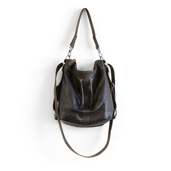 VTG256 | Nancy | Vintage Hoop Hobo Double Zip - Small