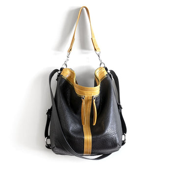 VTG268 | Naomi | Vintage Hoop Hobo Double Zip - Large