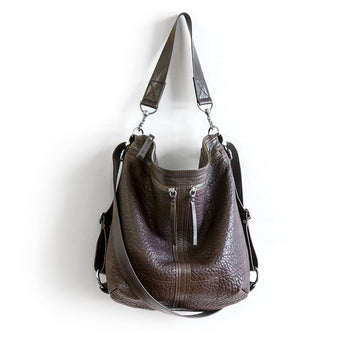 VTG266 | Naomi | Vintage Hoop Hobo Double Zip - Large