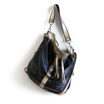 VTG319 | Naomi | Vintage Hoop Hobo Double Zip - Large