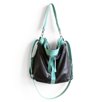 VTG200 | Naomi | Vintage Hoop Hobo Double Zip - Medium