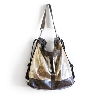 VTG274 | Naomi | Vintage Hoop Hobo Double Zip - XL