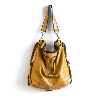 VTG317 | Naomi | Vintage Hoop Hobo Double Zip - Large