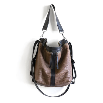 VTG287 | Naomi | Vintage Hoop Hobo Double Zip - Large