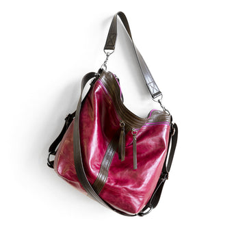 VTG202 | Naomi | Vintage Hoop Hobo Double Zip - Large