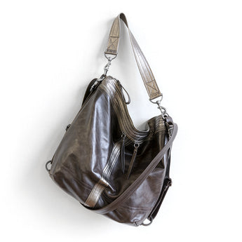 VTG022 | Naomi | Vintage Hoop Hobo Double Zip - Large