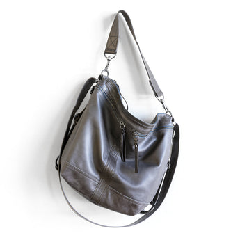 VTG141 | Naomi | Vintage Hoop Hobo Double Zip - Medium