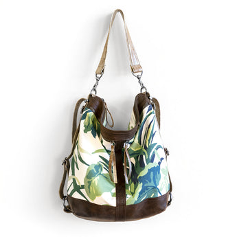 VTG163 | Natasha | Vintage Hoop Hobo Double Zip - Large