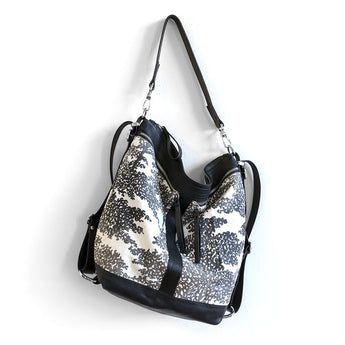 VTG083 | Nicole | Vintage Hoop Hobo Double Zip - Medium