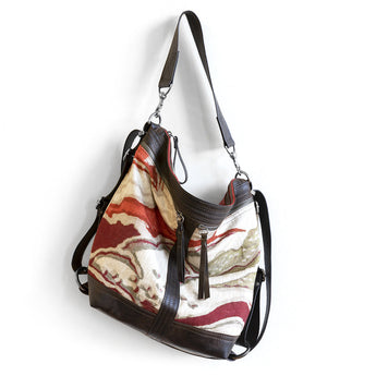 VTG100 | Nikki | Vintage Hoop Hobo Double Zip - Medium