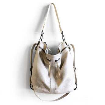 VTG167 | Nikki | Vintage Hoop Hobo Double Zip - Medium