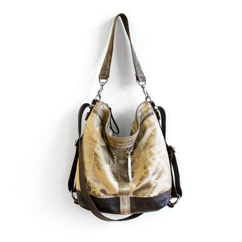VTG126 | Nikki | Vintage Hoop Hobo Double Zip - Medium