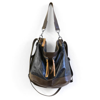 VTG492 | Patricia | Switzerland | Vintage Hoop Hobo Double Zip - Large