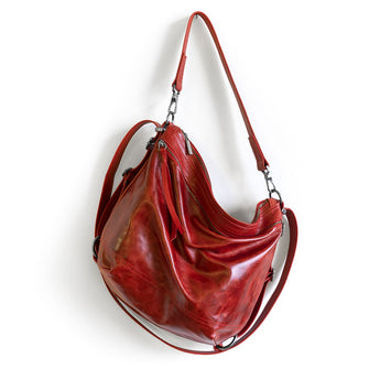 VTG578 | Peggy | Illinois | Vintage Hoop Hobo Single Zip - Medium
