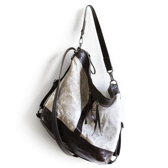 VTG456 | Rachael | Massachusetts | Vintage Hoop Hobo Double Zip - XL