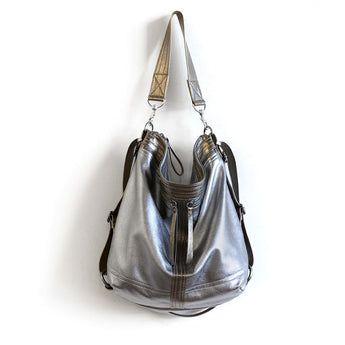 VTG375 | Rachel | Vintage Hoop Hobo Double Zip - Large