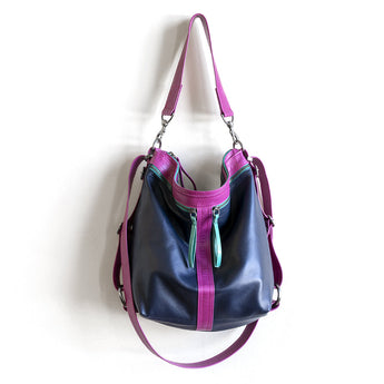 VTG207 | Rachel | Vintage Hoop Hobo Double Zip - Medium
