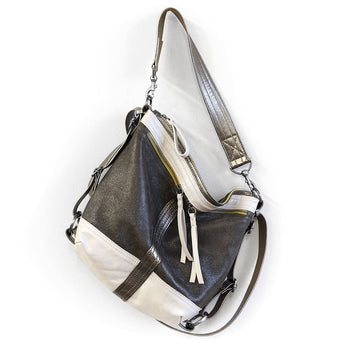 VTG479 | Rachel | Pennsylvania | Vintage Hoop Hobo Double Zip - Small