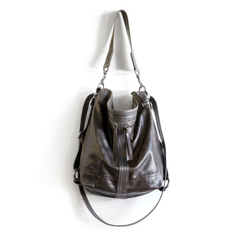 VTG292 | Rachel | Vintage Hoop Hobo Double Zip - Medium