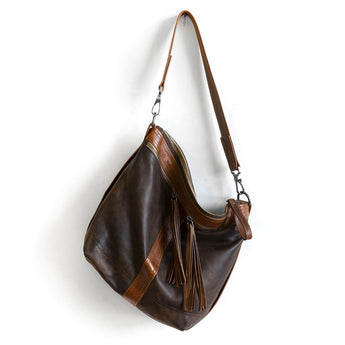 VTG576 | Robin | North Carolina | Vintage Hobo Double Zip Satchel - Small