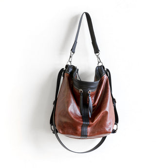 VTG231 | Maria | Vintage Hoop Hobo Double Zip - Medium