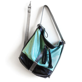 VTG453 | Samantha | Utah | Vintage Hobo Double Zip - Large
