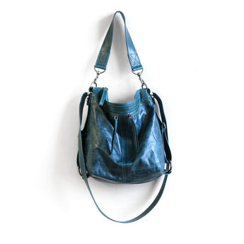 VTG336 | Samantha | Vintage Hoop Hobo Double Zip - Small