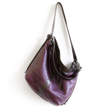 VTG461 | Sarah | Michigan | Vintage Hobo Double Zip - Large