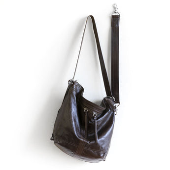 VTG413 | Sarah | Vintage Hobo Double Zip - Medium
