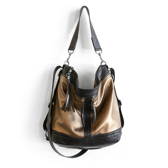 VTG182 | Selena | Vintage Hoop Hobo Double Zip - Large