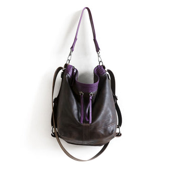 VTG403 | Sharon | Vintage Hoop Hobo Double Zip - Medium