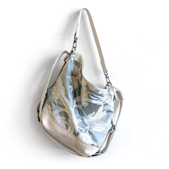 VTG169 | Sharon | Vintage Hoop Hobo Double Zip - Medium