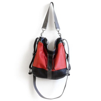 VTG450 | Shelly | Maine | Vintage Hoop Hobo Double Zip - Small