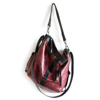 VTG592 | Sherri | Kentucky | Vintage Hoop Hobo Double Zip - Large