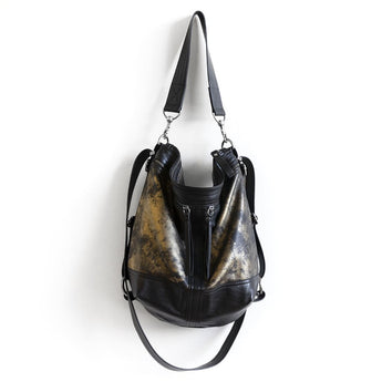 VTG444 | Sherri | Kentucky | Vintage Hoop Hobo Double Zip - Medium