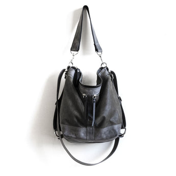 VTG399 | Stephanie | Vintage Hoop Hobo Double Zip - Medium