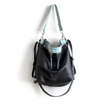 VTG297 | Sue | Vintage Hoop Hobo Double Zip - Medium