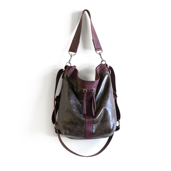 VTG289 | Sunny | Vintage Hoop Hobo Double Zip - Medium