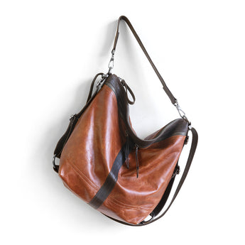 VTG001 | Tammy | Vintage Hoop Hobo Double Zip - Medium