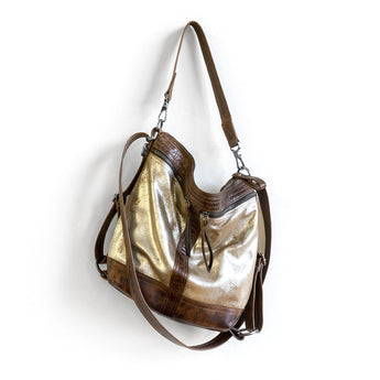 VTG031 | Tammy | Vintage Hoop Hobo Double Zip - Medium