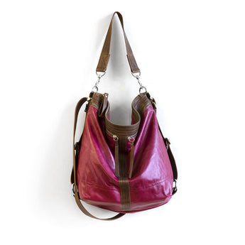 VTG339 | Tammy | Vintage Hoop Hobo Double Zip - Large
