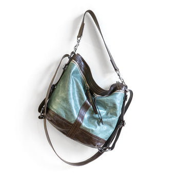 VTG026 | Tammy | Vintage Hoop Hobo Double Zip - Small
