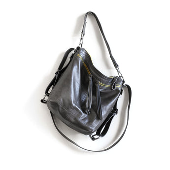 VTG320 | Tammy | Vintage Hoop Hobo Double Zip - Small